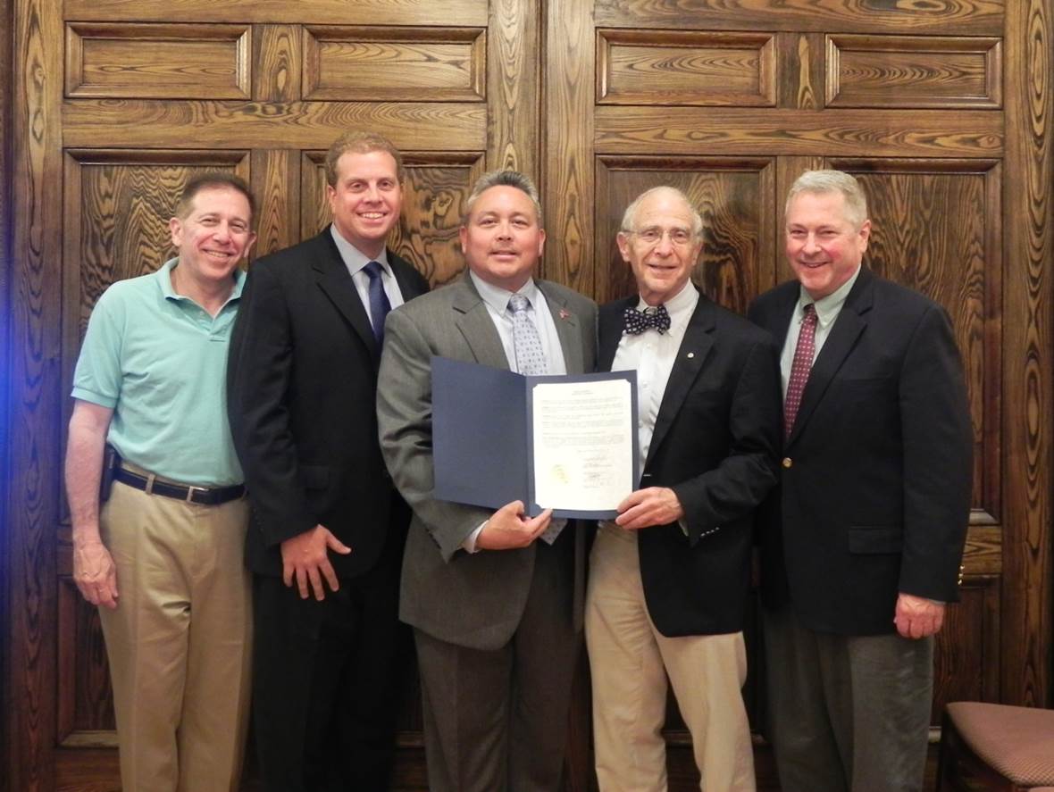 Board of Selectman and Matt Ching purple heart community