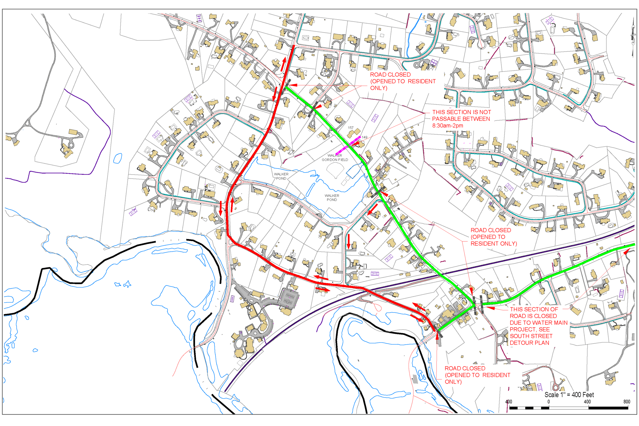 Charles River Street Detour Post