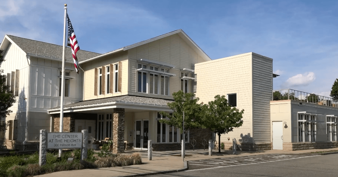 a photo of the exterior of the Center at the Heights building 