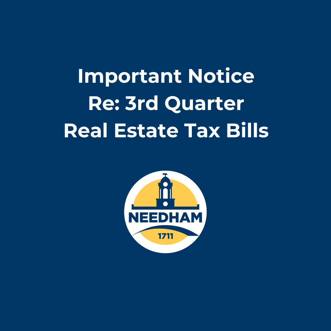 3rd Quarter Real Estate Tax Bills