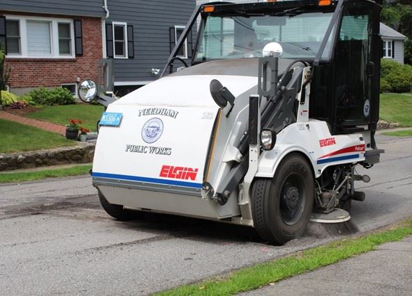 Needham street sweeper