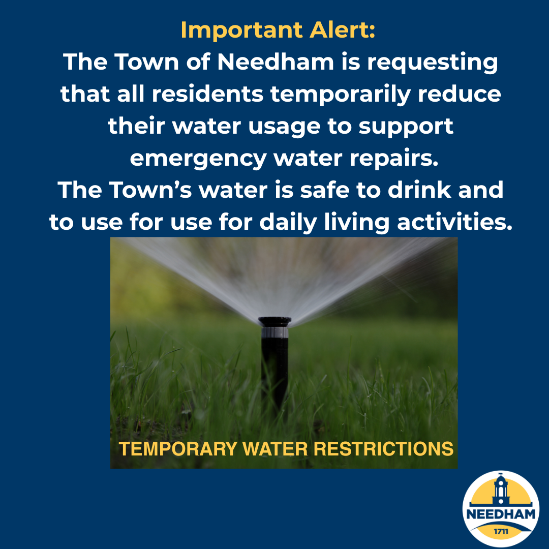 Alert  reduce water consumption 