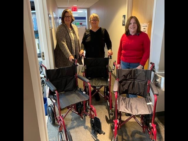 (NCOD)  Co-Chair Carol Thomas and Member Maureen Callahan with Sandy Robinson, Executive Director of…
